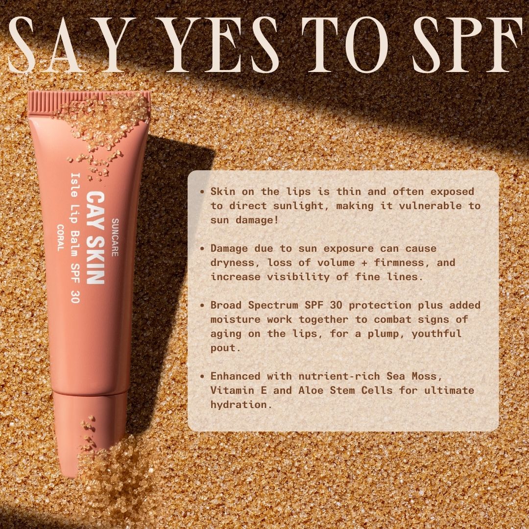 Isle Lip Balm Coral SPF 30 with Sea Moss and Aloe Stem Cells