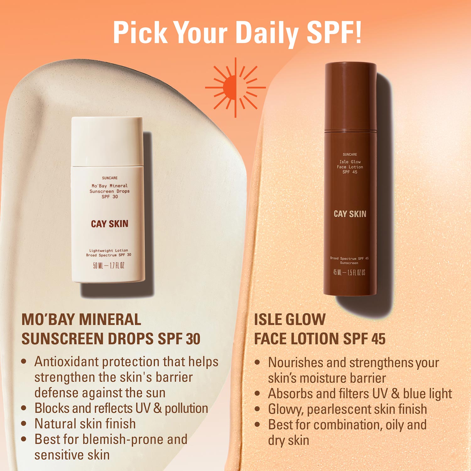Cay Skin  Mo'Bay Mineral Sunscreen Sheer Melt Drops SPF 30