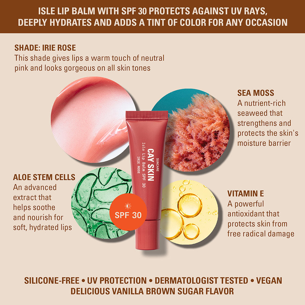 isle lip balm spf 30 protects against UV rays