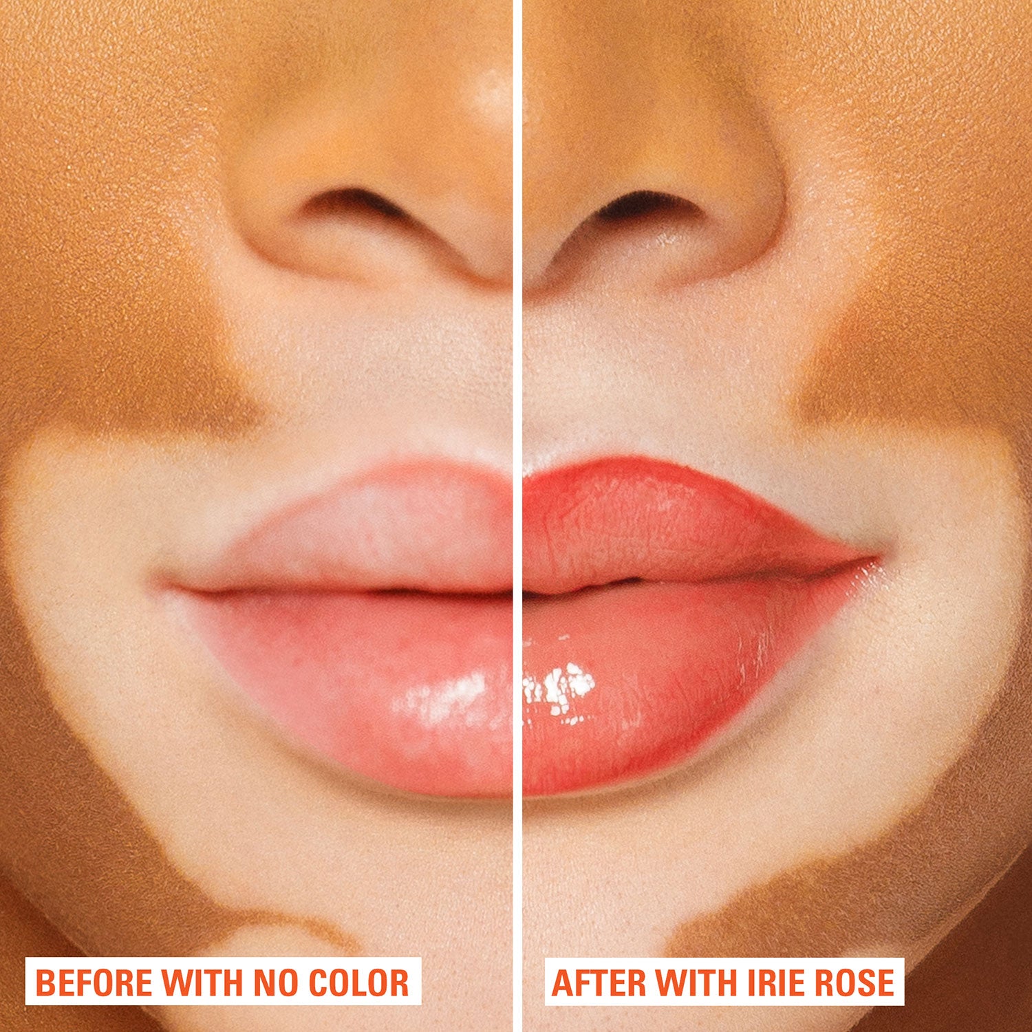 spf tinted lip balm before and after
